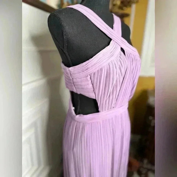 BNWT Crisscross Cut-Out pleated and lined long Gown - Picture 17 of 17